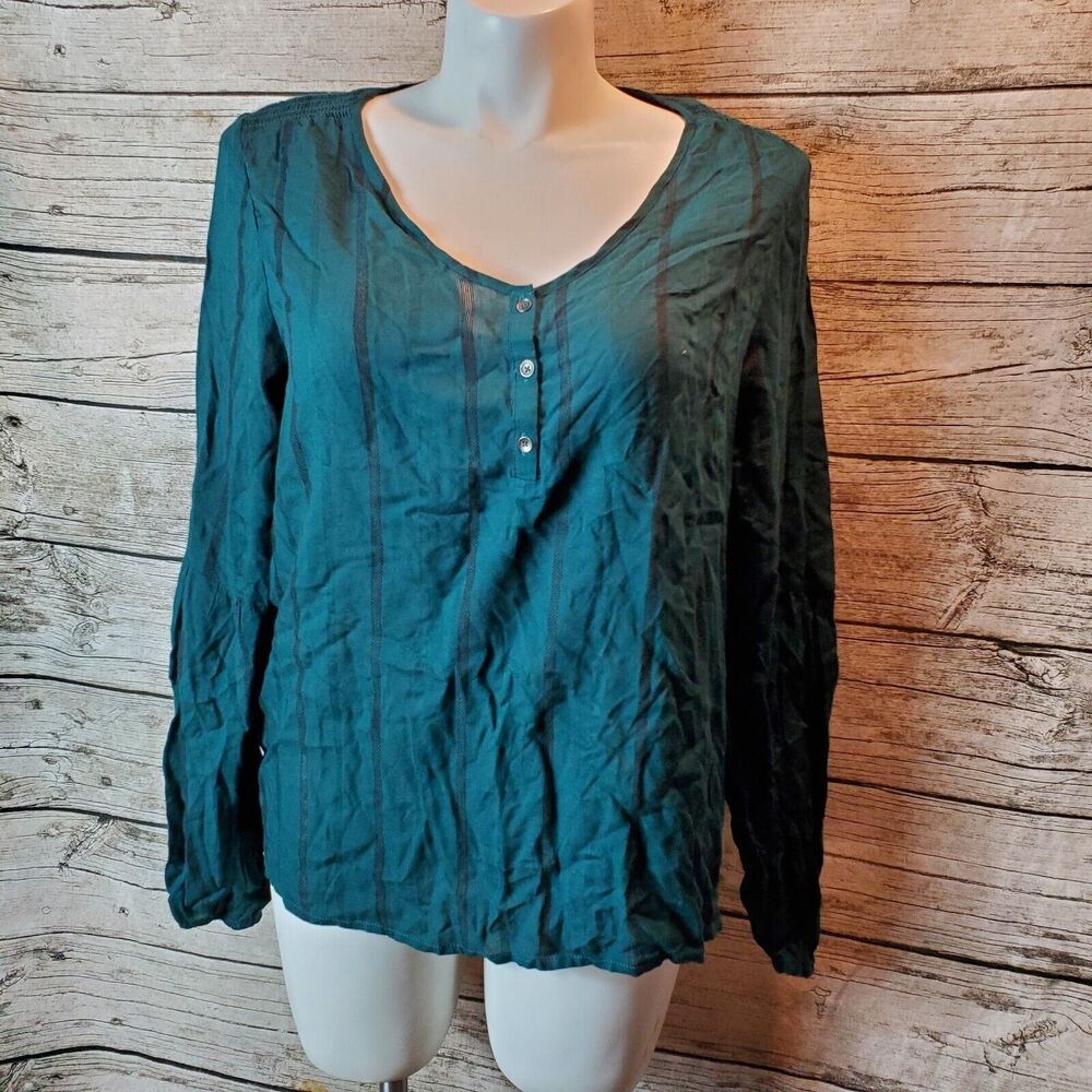Universal Thread Green Stripe Top Size XL NWT